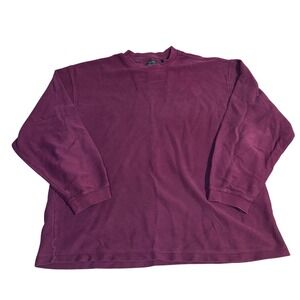 Alexander Julian Colours Burgundy Fleece Crewneck Sweatshirt XL